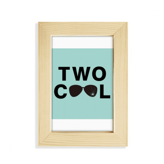 Two Year Old Cool Glasses Broken Desktop Display Photo Frame Picture Art Painting 5x7 inch