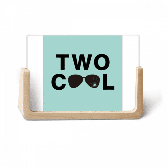 Two Year Old Cool Glasses Broken Photo Wooden Photo Frame Tabletop Display