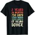 thumbnail image 1 of Two Years Clean Addiction Recovery 2 Year Sober T-Shirt, 1 of 4