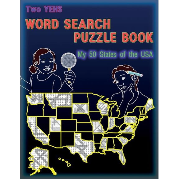 Two Yehs Word Search Puzzle Book : My 50 States of the USA