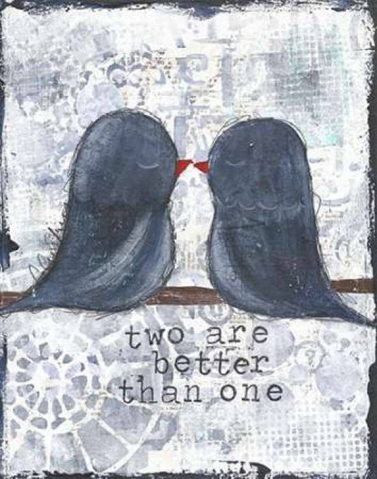 Two are Better Canvas Art - Cassandra Cushman (22 x 28)