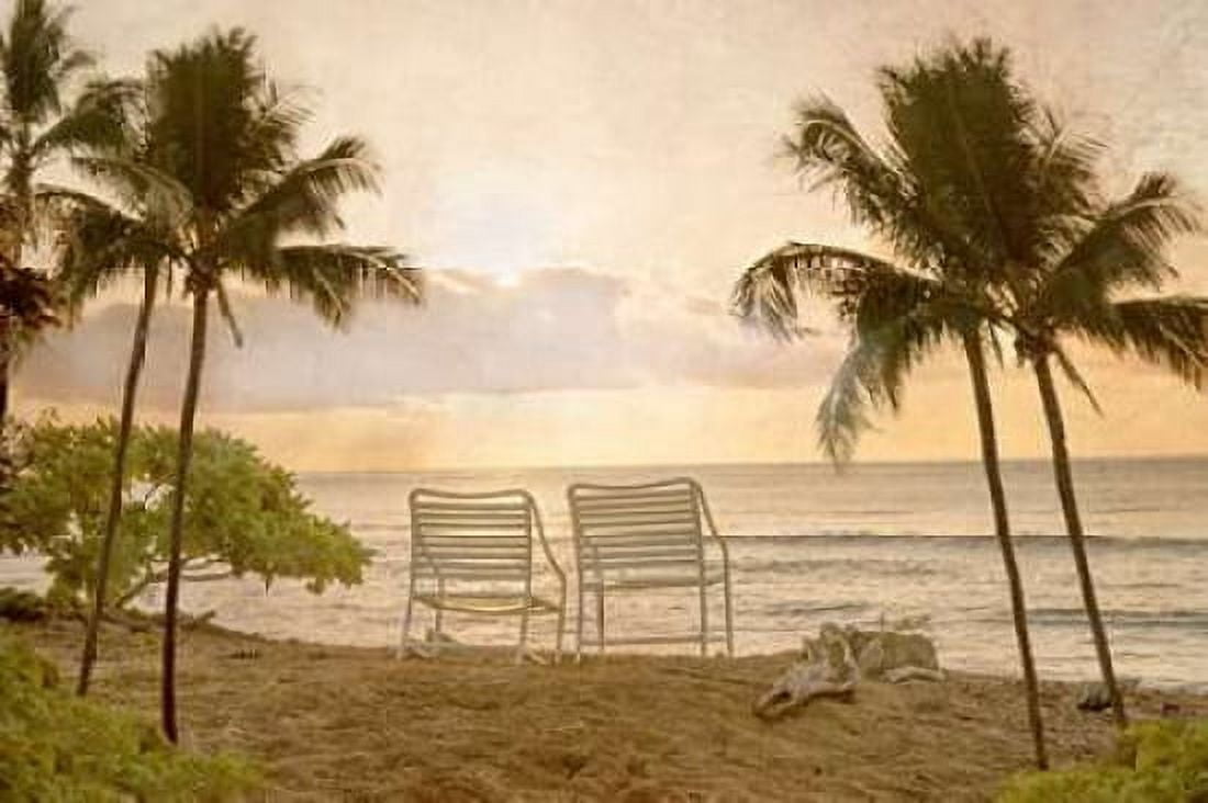 Two at the Beach Canvas Art - Ramona Murdock (12 x 18)