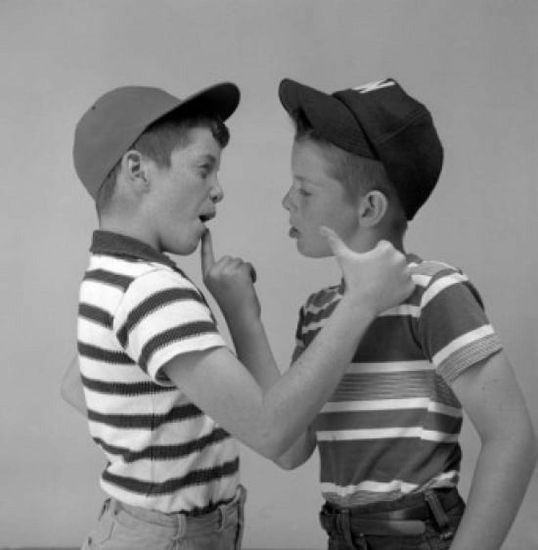 Two boys fighting Canvas Art - (18 x 24)