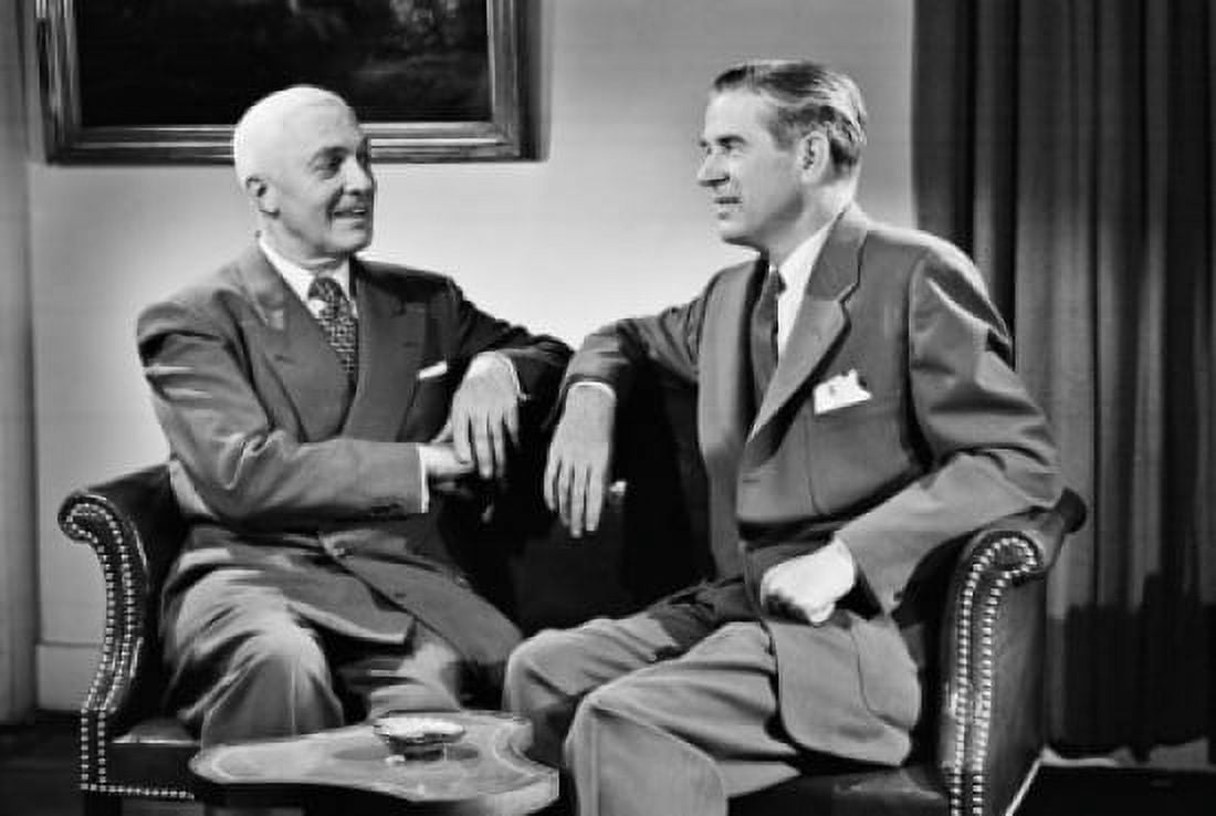 Two businessmen talking to each other Canvas Art -  (18 x 24)