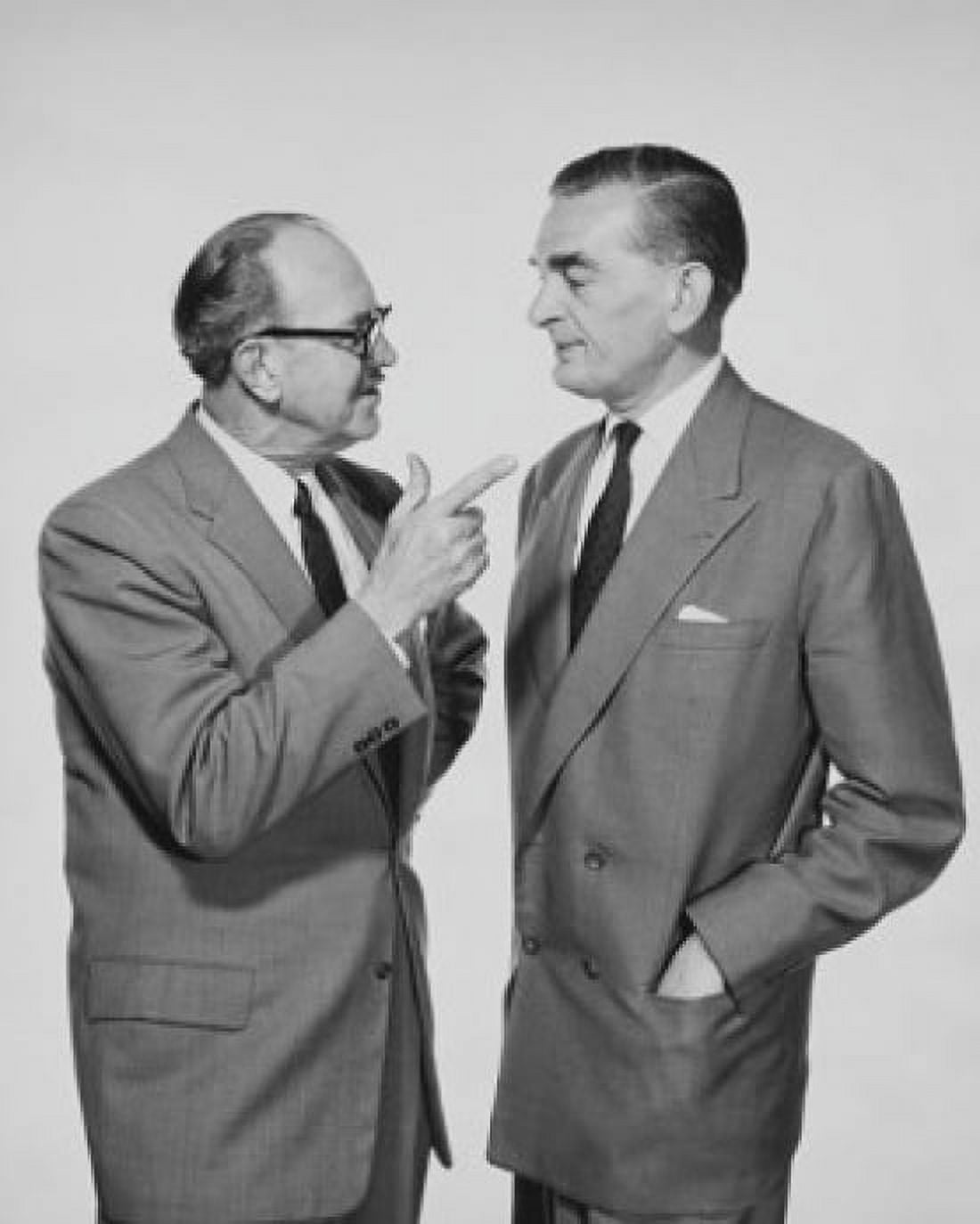 Two businessmen talking to each other Canvas Art - (18 x 24)