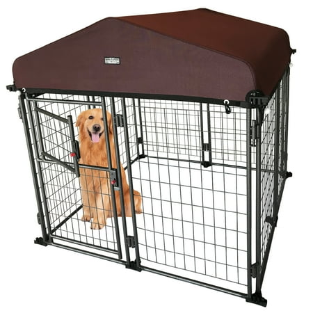 Two by Two 4' x 4' x 4 ½' Newport Expandable Kennel - Black