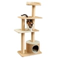 thumbnail image 1 of Two by Two Alexandria - Beige Scratching Post Cat Furniture - 51.2 in. Tall, 1 of 10