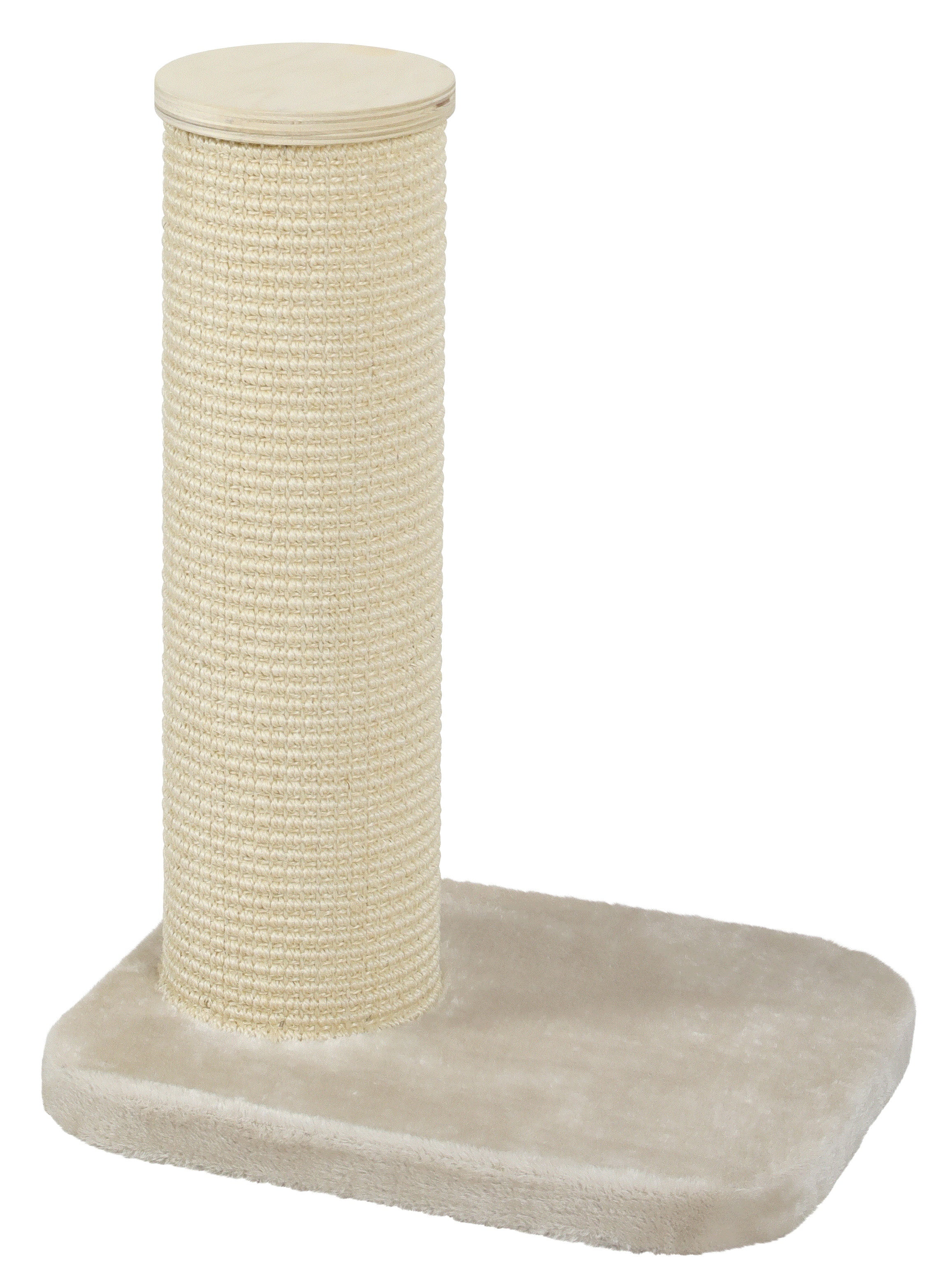 Two by Two Austin Cat Tree 1 - Beige Scratching Post Cat Furniture - 24.4 in. Tall