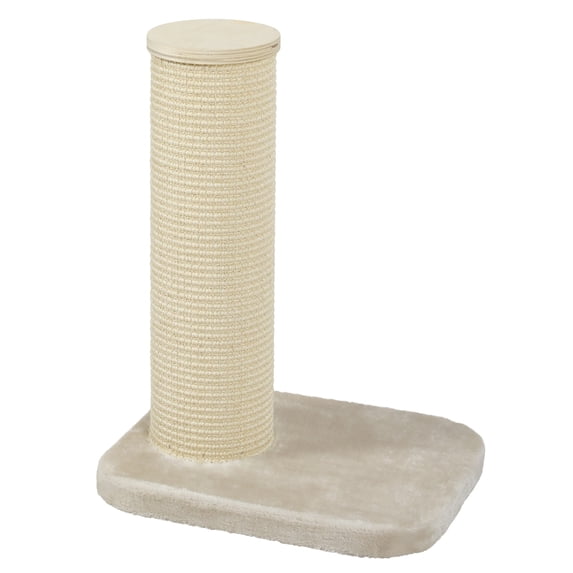 Two by Two Austin Cat Tree 1 - Beige Scratching Post Cat Furniture - 24.4 in. Tall