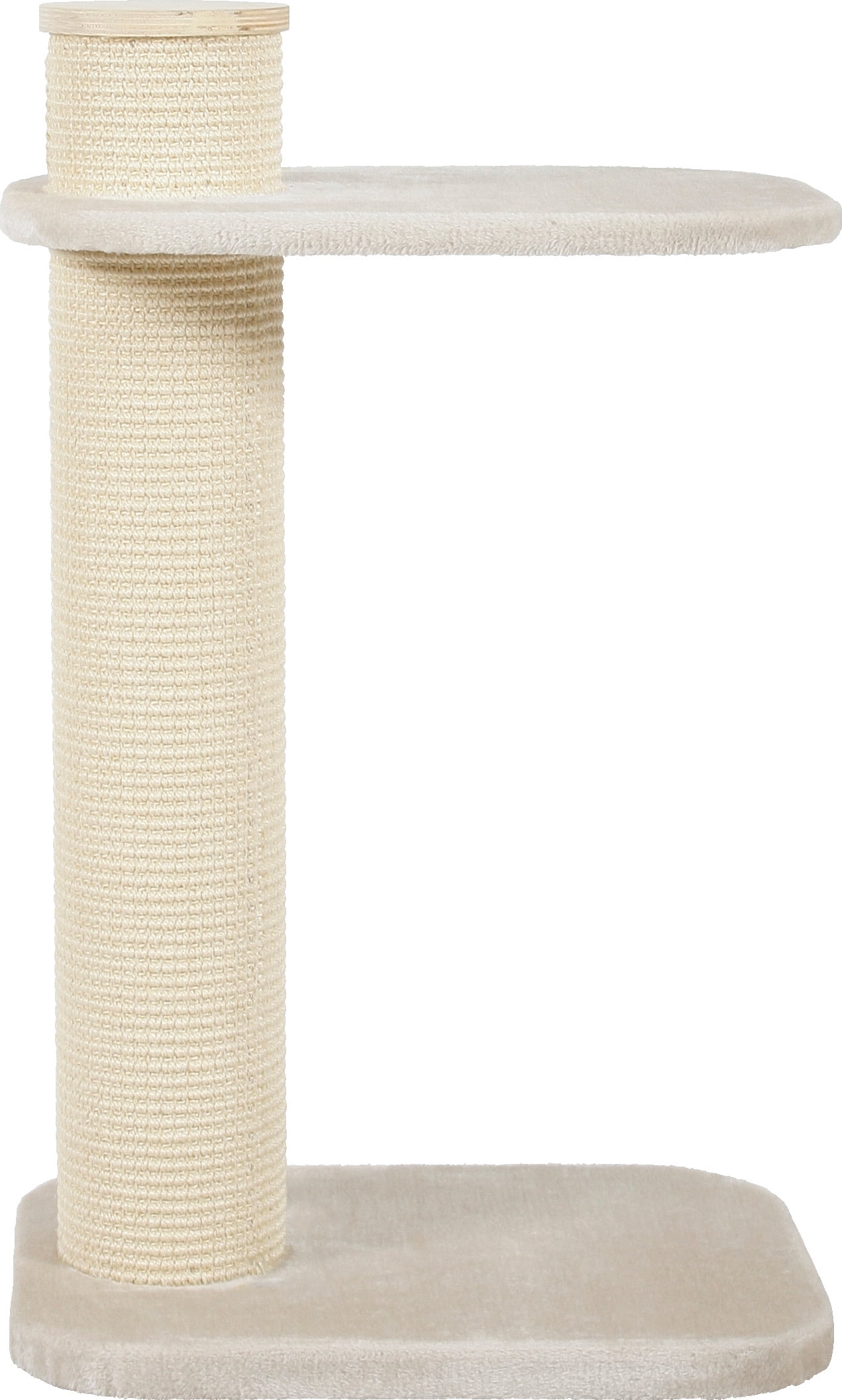 Two by Two Austin Cat Tree 2 - Beige Scratching Post Cat Furniture - 38.2 in. Tall