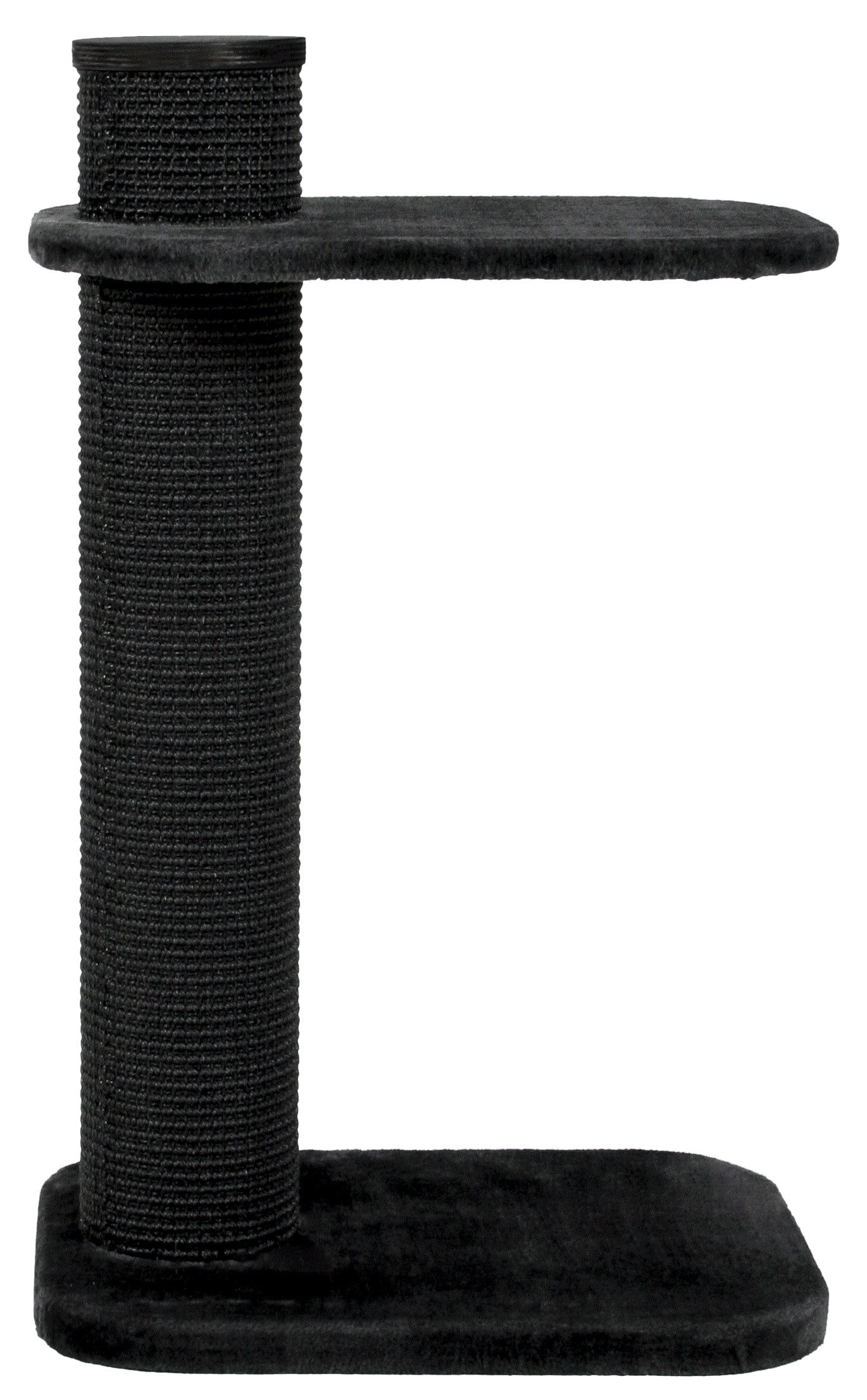 Two by Two Austin Cat Tree 2 - Black Scratching Post Cat Furniture - 38.2 in. Tall