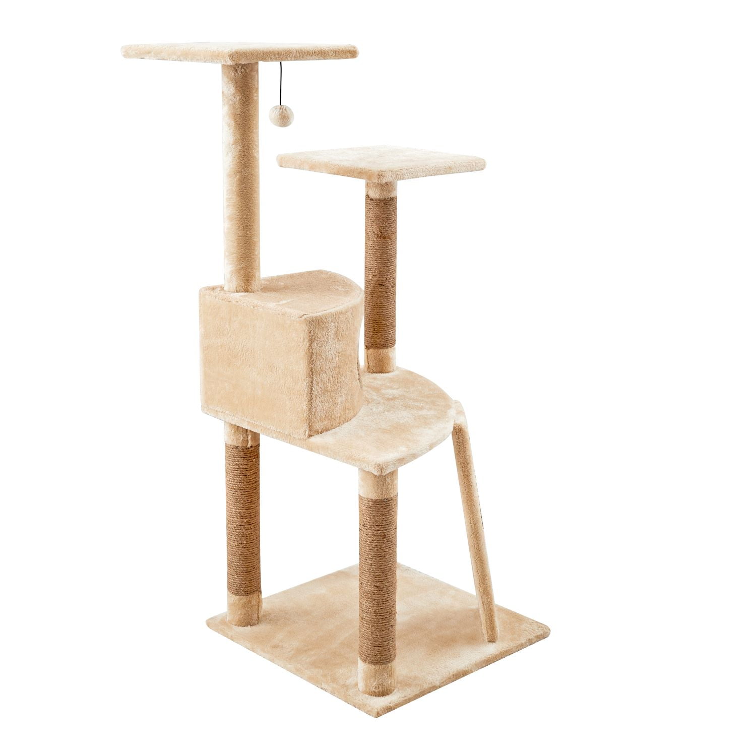 Two by Two Cleveland - Beige Scratching Post Cat Furniture - 22 in. Tall
