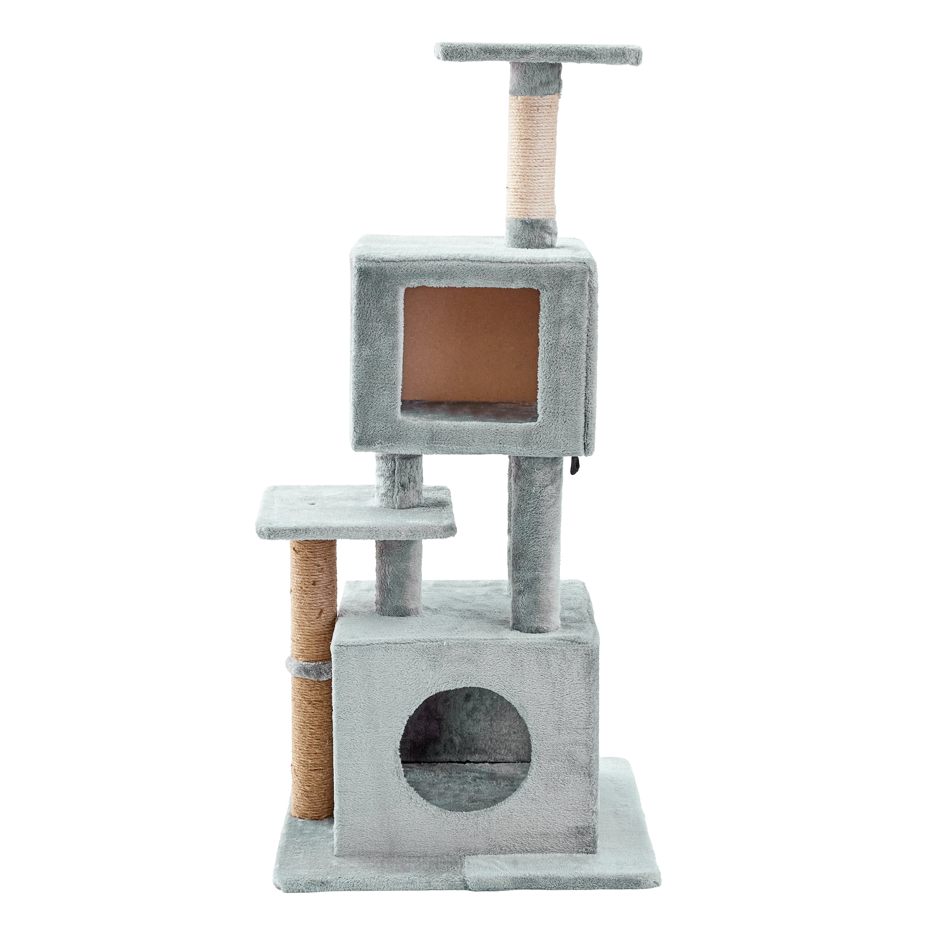 Two by Two Columbus - Gray Scratching Post Cat Furniture - 50.5 in. Tall