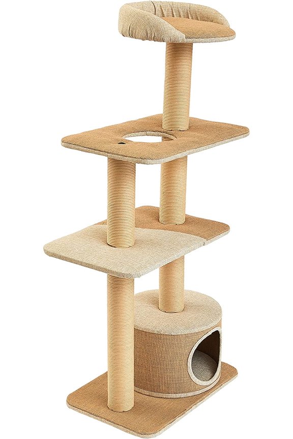 Cottonwood 51-inch Cat Tree, Tower, Condo, Scratch Pad & Playground
