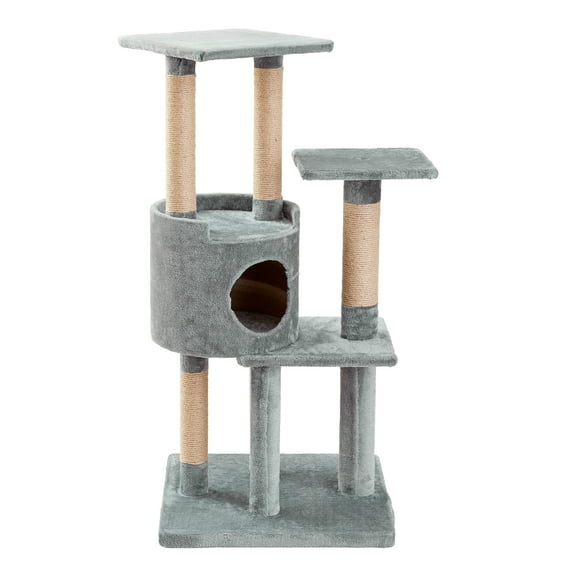 Two by Two Dayton - Gray Scratching Post Cat Furniture - 50.5 in. Tall