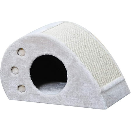 Two by Two Magnolia 11.8-inch Cat Condo & Scratching Station