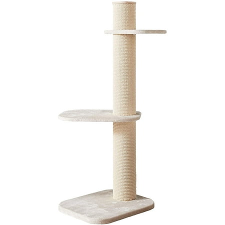 Two by Two Maple Cat Tree 3 Beige 58.3-inch Cat Scratching Post