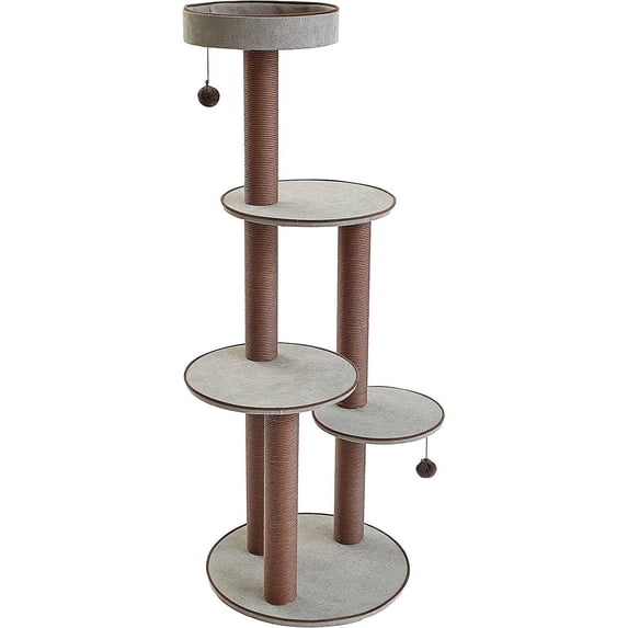 Two by Two Pine 59-inch Deluxe Cat Tower and Playground