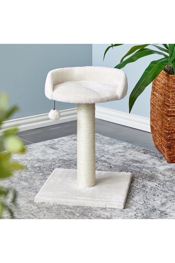 Saint Paul - Off-White Scratching Post Cat Furniture - 20.5 in. Tall