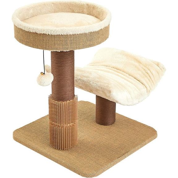 Two by Two Yaupon 21-inch Compact Cat Tree and Scratching Post