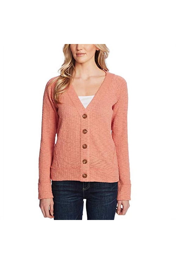 Two by Vince Camuto Ladies' Button Cardigan/Pink/Small