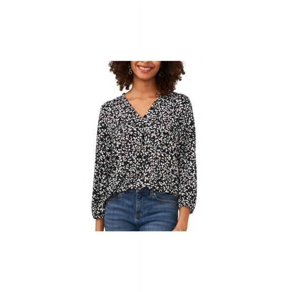 Vince Camuto Women's V Neck Long Sleeve Top, XXL