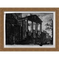 thumbnail image 1 of Two capitals and a column base, remnants of ancient buildings in the town of Cora 36x28 Large Gold Ornate Wood Framed Canvas Art by Giovanni Battista Piranesi, 1 of 2