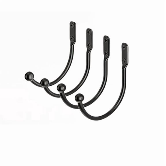 Two creative baseball bat-shaped wall hooks, sturdy iron coat hooks for bedroom and entryway, decorative wall hangers.