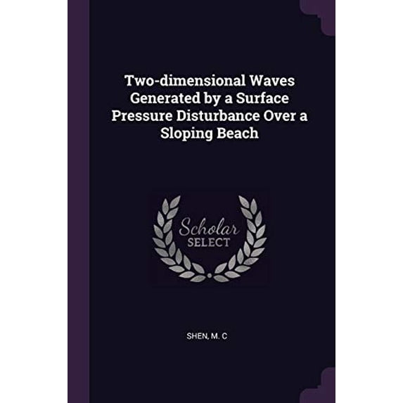 Two-dimensional Waves Generated by a Surface Pressure Disturbance Over a Sloping Beach Paperback 137824074X 9781378240748 M C Shen