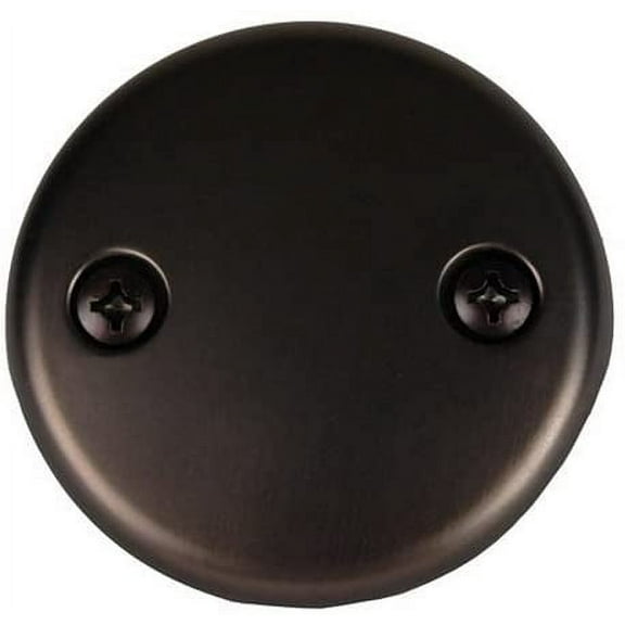 Two-hole Face Plate for Waste & Overflow, Oil Rubbed Bronze Finish - Plumb USA