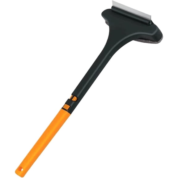 Two-in-1 Window Screen Cleaning Brush, Glass and Sofa Cleaner with Thermo-Rubber Squeegee Edge, Wear-Resistant Multi-Surface Tool