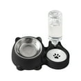 thumbnail image 1 of Two-in-One Automatic Pet Feeder and Water Dispenser Set, Pet Cat Dog Feeder and Water Dispenser for Small and Medium Pets Cats Dogs, Large Capacity and Washable, Black, 1 of 6