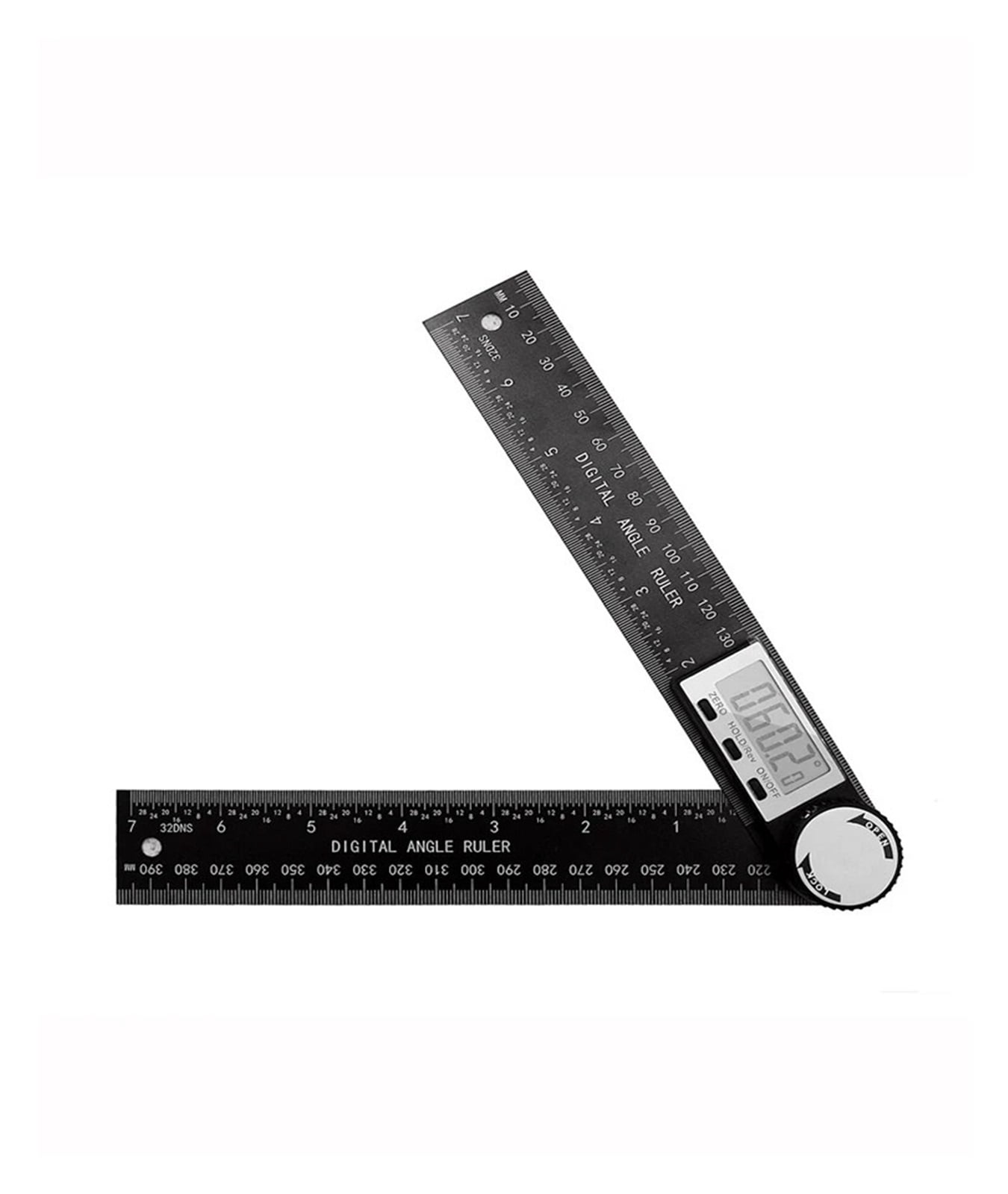 Two in One Digital Display Angle Ruler Multifunction Large Screen Display Plastic Protractor Caliper ,Water-Proof & Dust Resistant