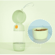 Two-in-One Portable Food Grade Pet Travel Water Cup with Food Dispenser, Pet Water & Food Bottle for Outdoor