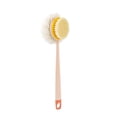 thumbnail image 1 of Two-in-one Double-sided Bath Brush With Bristles And Loofah, Long-handled Back Bath Brush Scrubbing, Multi-functional Back Scrubber Bath Mesh Sponge Brush, 1 of 5