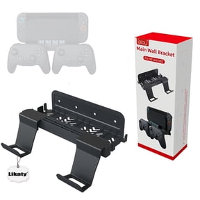 Two-in-one Wall Mount Handle Bracket for Nintendo Switch 2(2025), Shelf with Grip Storage Hanger for Nintendo Switch 2 Accessories,Iron+ABS