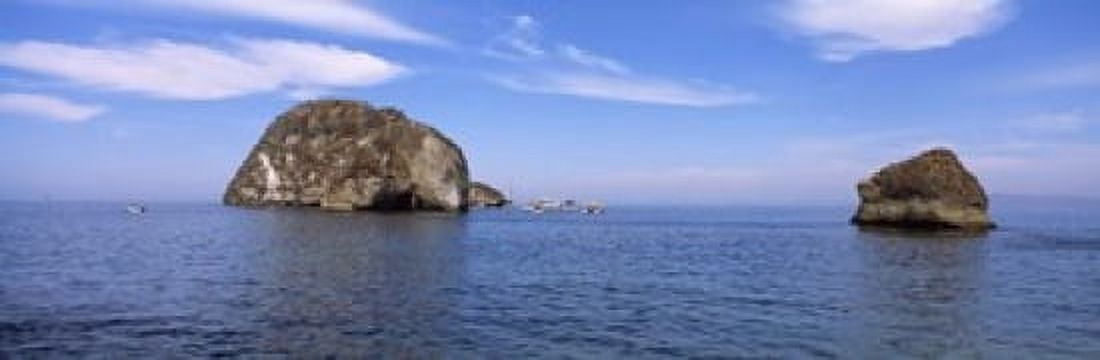 Two large rocks in the ocean Los Arcos Bahia De Banderas Puerto Vallarta Jalisco Mexico Canvas Art - Panoramic Images (18 x 6)