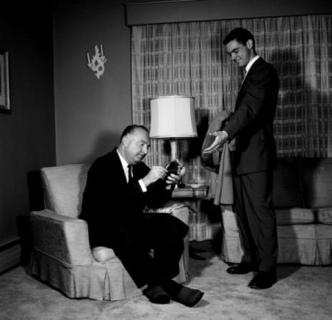Two men in living room Canvas Art - (18 x 24)