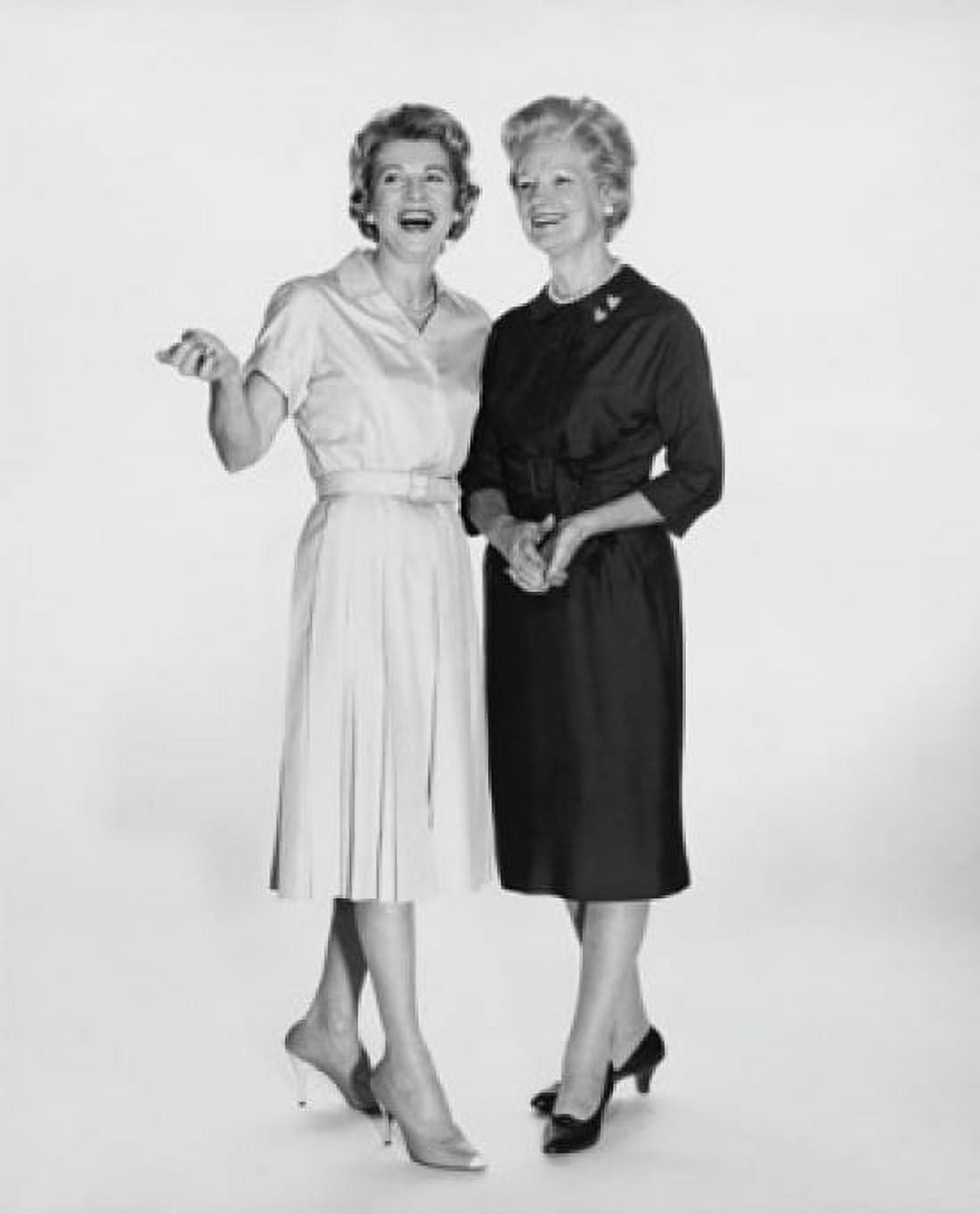 Two mid adult women smiling Canvas Art - (18 x 24)