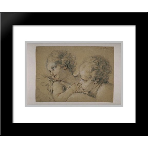 Twoheadsdanger 20x24 Framed Art Print by Jean-Honore Fragonard