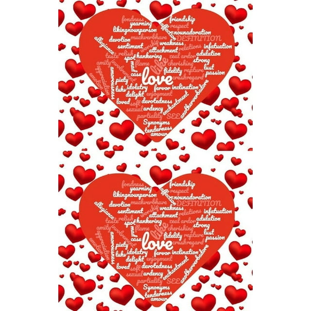 Two of Hearts valentine's Creative blank Journal: Valtine's red Hearts Creative blank Journal, (Paperback)