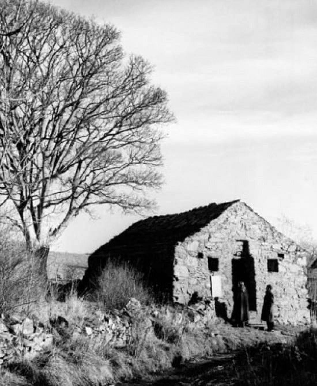 Two people standing in front of a bathhouse Struell Wells Ireland Canvas Art - (18 x 24)
