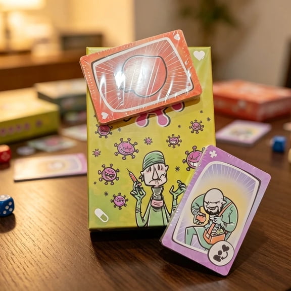Two person collaboration board game card virus infection card atmosphere game Spanish version with expansion pack party game