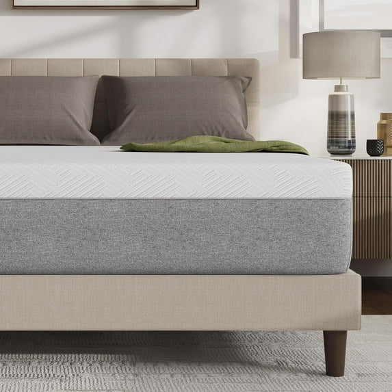 Two-person memory foam mattress 10-inch, boxed double mattress with comfortable foam for back pain, body support and a cool night sleep