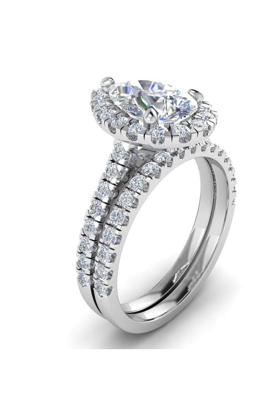 Womens Two Piece Silver Drop Rings Geometric Alloy Ring with Gemstones European American Electroplated Finish Festival Gift for Her Two Piece Ring Set