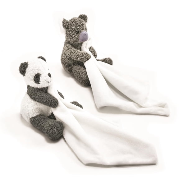 Two's Company Beary Cute Snuggle Blanket Asst 2 Designs Set Of 2