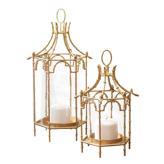 Two's Company Brighton Set of 2 Pagoda Lanterns