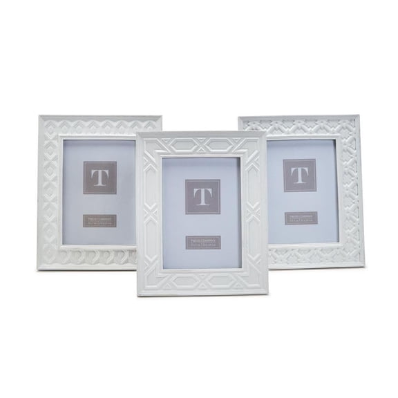 Two's Company Geometric Deco 5X7 Photo Frame Assorted 3 Designs