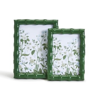 Two's Company Cannabis Hand-Carved Photo Frames - Set Of 2 In Mango Wood, 4x6 & 5x7 Inch 1 thumbnail image