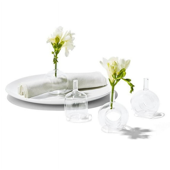 Two's Company Sitting Pretty Set of 4 Vase Napkin Ring